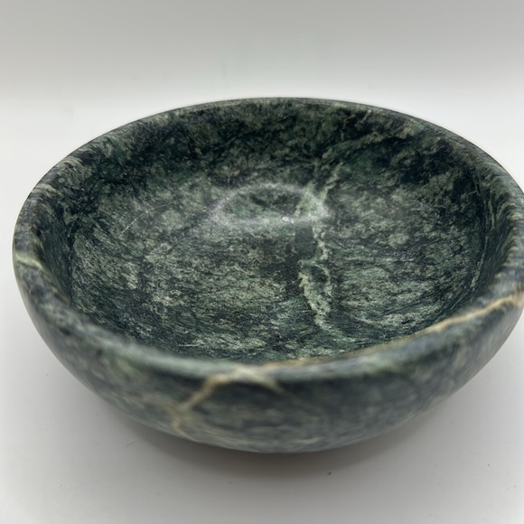 Greenish Marble bowl decorative tray ring keys dish . Egypt.  new without box - Picture 10 of 10
